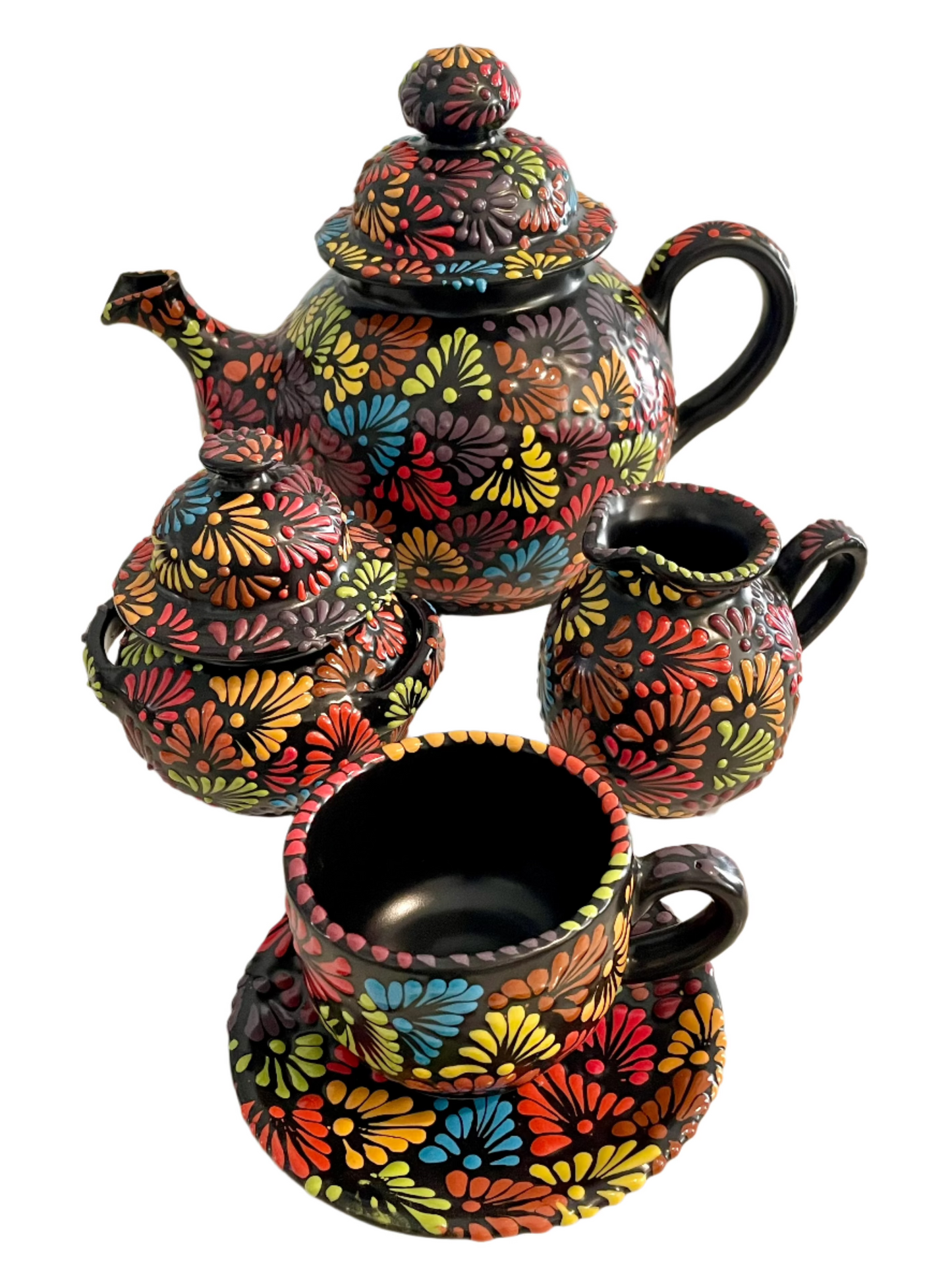 Tesoros de Puebla multicolor for 6 people